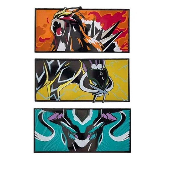 Pokémon Dog Trio Legendary Enamel Pin Set – Entei, Raikou, Suicune Collector Art - Picture 6 of 10